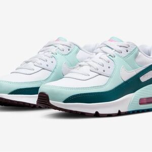 Youth Mint & Teal Athletic Sneakers - White Accent